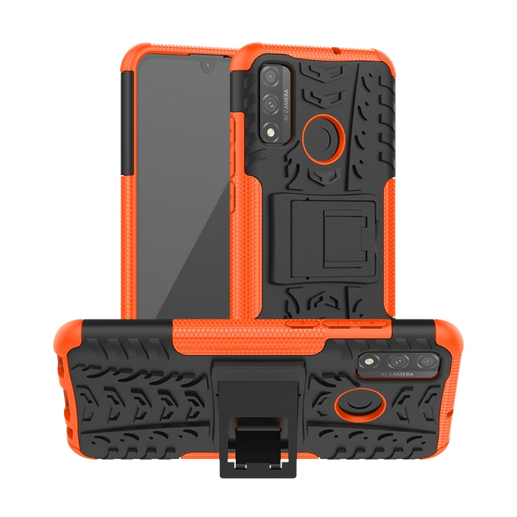 Tire Texture Shockproof TPU + PC Protective Case with Holder, For OPPO Realme / Realme C3, For Xiaomi Redmi 9, For Huawei P Smart (2020), For Huawei Honor 9X Lite