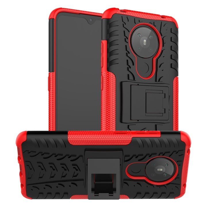 Tire Texture Shockproof TPU + PC Protective Case with Holder, For Samsung Galaxy Note20, For LG K41S / K51S, For Nokia 5.3