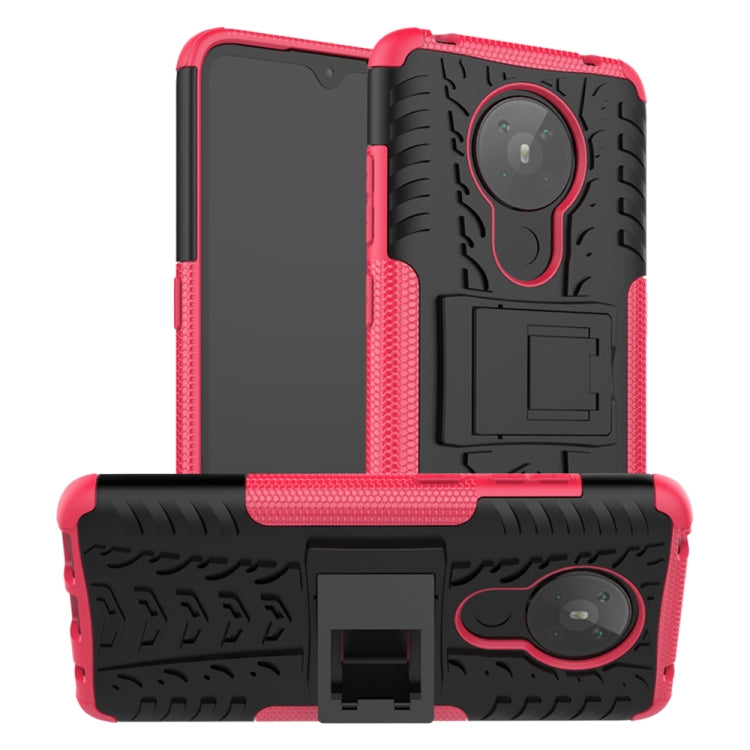 Tire Texture Shockproof TPU + PC Protective Case with Holder, For Samsung Galaxy Note20, For LG K41S / K51S, For Nokia 5.3