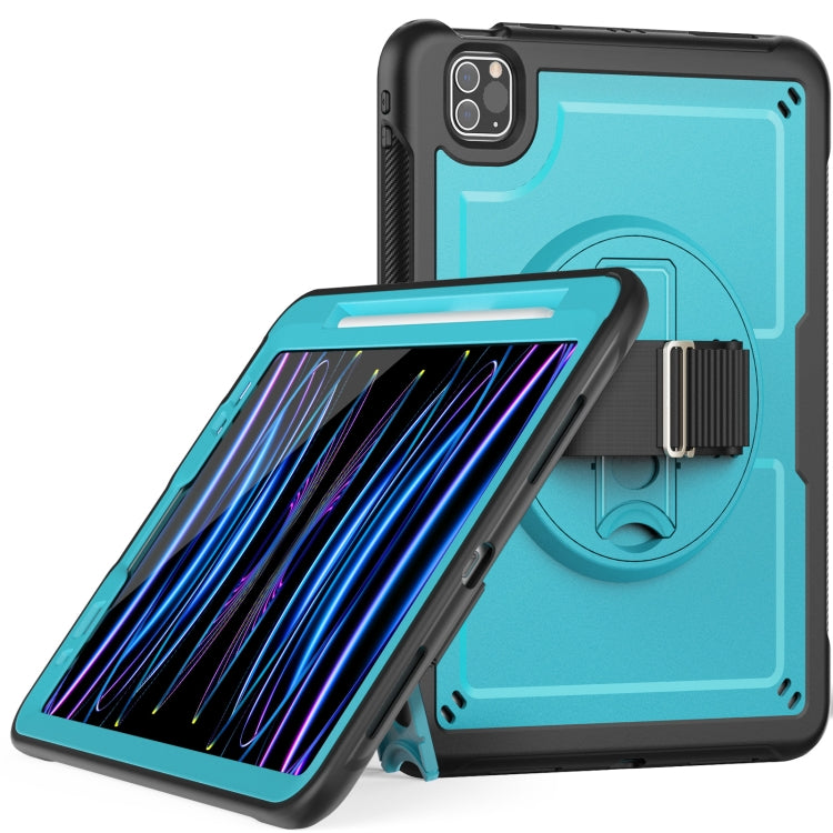 Honeycomb Hand Grip Turntable Stand Tablet Case, For iPad Pro 13 2024, For iPad Pro 11 2024, For iPad Air 2022 10.9 / Pro 11 2022, For iPad 10.2 2021 / 2020 / 10.5 2019