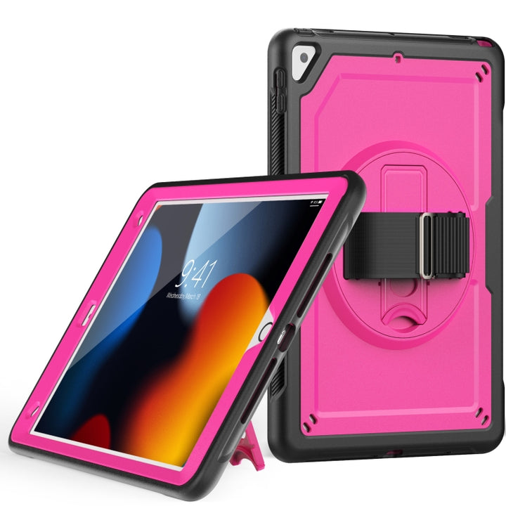 Honeycomb Hand Grip Turntable Stand Tablet Case, For iPad Pro 13 2024, For iPad Pro 11 2024, For iPad Air 2022 10.9 / Pro 11 2022, For iPad 10.2 2021 / 2020 / 10.5 2019