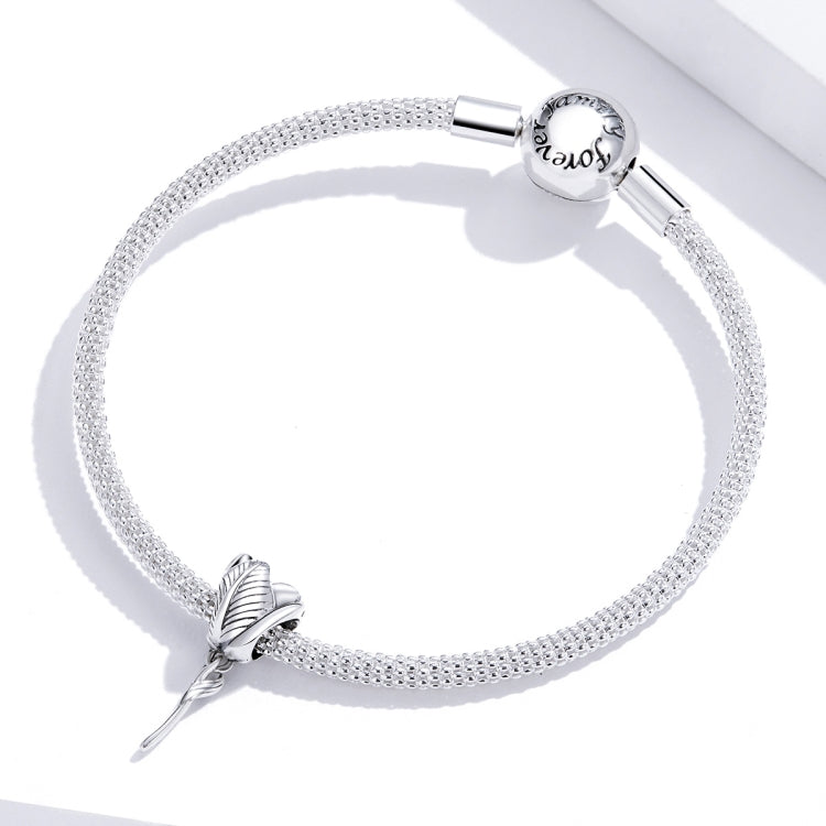 S925 Sterling Silver Tulip Beads DIY Bracelet Necklace Accessories