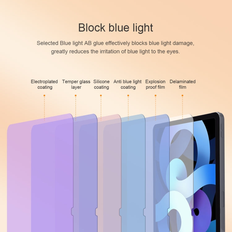 NILLKIN V+ Series Anti-Blue Light Tempered Glass Protective Film, For iPad Air 11 2024 / 2025, For iPad Pro 13 2024 / Air 13 2024, For iPad Pro 11 2024