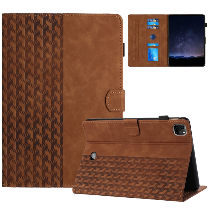 Building Blocks Embossed Leather Smart Tablet Case, For iPad mini 6 / mini 2024, For iPad Pro 11 2024, For iPad Pro 11 2022 / Air 10.9 2022, For iPad 10th Gen 10.9 2022, For iPad 10.2 2021 / Air 10.5, For iPad mini 5 / 4 / 3 / 2 / 1