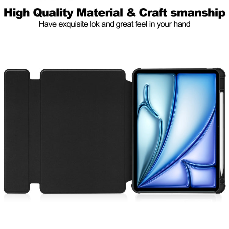 Transparent Rotation Smart Leather Tablet Case with Keyboard, For iPad Air 11 2025 / 2024, For iPad Air 13 2025 / 2024, For iPad Pro 13 2024, For iPad Pro 11 2024