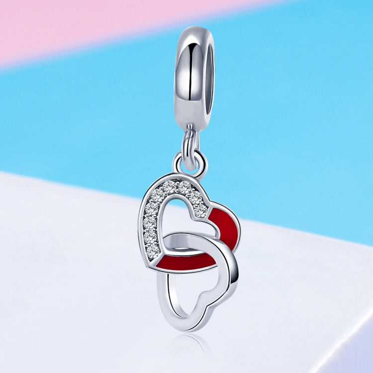 Creative Heart To Heart Hand DIY Silver Pendant S925 String Accessories