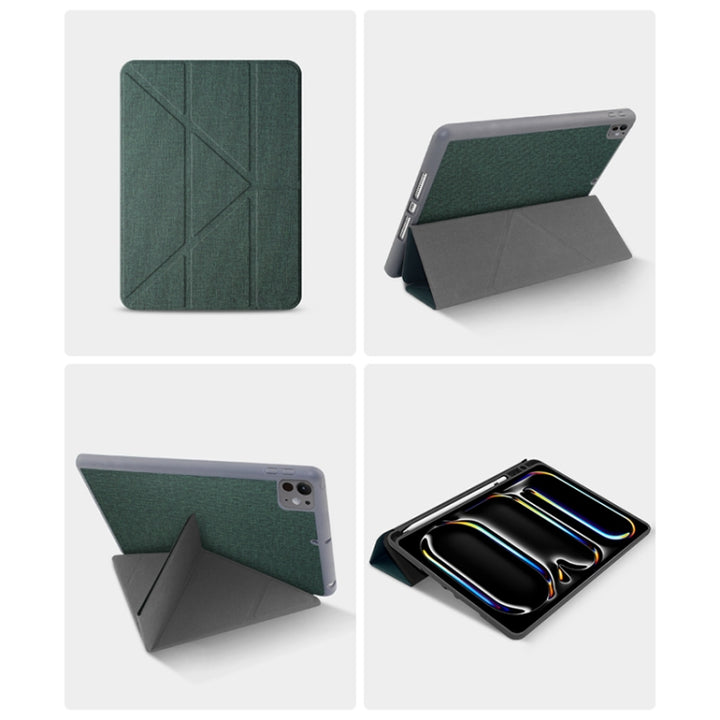 Mutural Multi-fold Smart Leather Tablet Case, For iPad Air 11 2025 / 2024