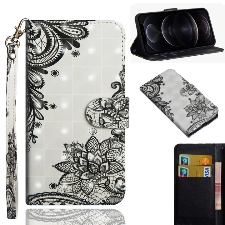 3D Painting Pattern Horizontal Flip TPU + PU Leather Case with Holder & Card Slots & Wallet, For iPhone 12 mini, For iPhone 12 / 12 Pro, For iPhone 12 Pro Max