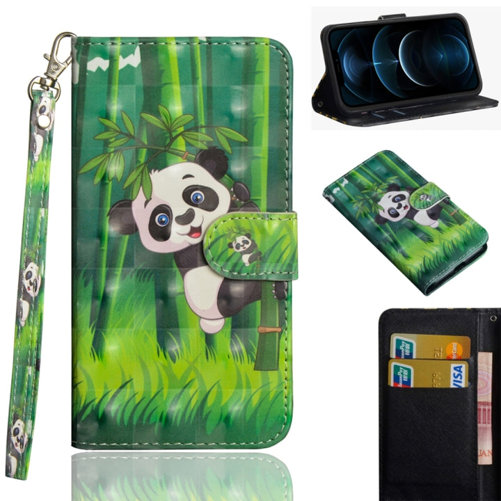 3D Painting Pattern Horizontal Flip TPU + PU Leather Case with Holder & Card Slots & Wallet, For iPhone 12 mini, For iPhone 12 / 12 Pro, For iPhone 12 Pro Max