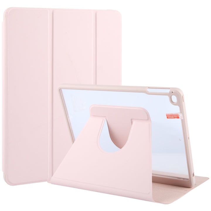 GEBEI Acrylic TPU 3-folding Rotating Smart Tablet Leather Case withh Pen Slot, For iPad Pro 11 2024, For iPad Pro 11 2022 / 2021 / 2020, For iPad 10.2 2021 / 2020 / 2019 / Air 3, For iPad 9.7 2018 & 2017 / Air / Air2