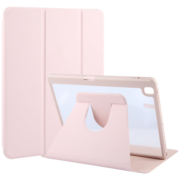 GEBEI Acrylic TPU 3-folding Rotating Smart Tablet Leather Case withh Pen Slot, For iPad Pro 11 2024, For iPad Pro 11 2022 / 2021 / 2020, For iPad 10.2 2021 / 2020 / 2019 / Air 3, For iPad 9.7 2018 & 2017 / Air / Air2