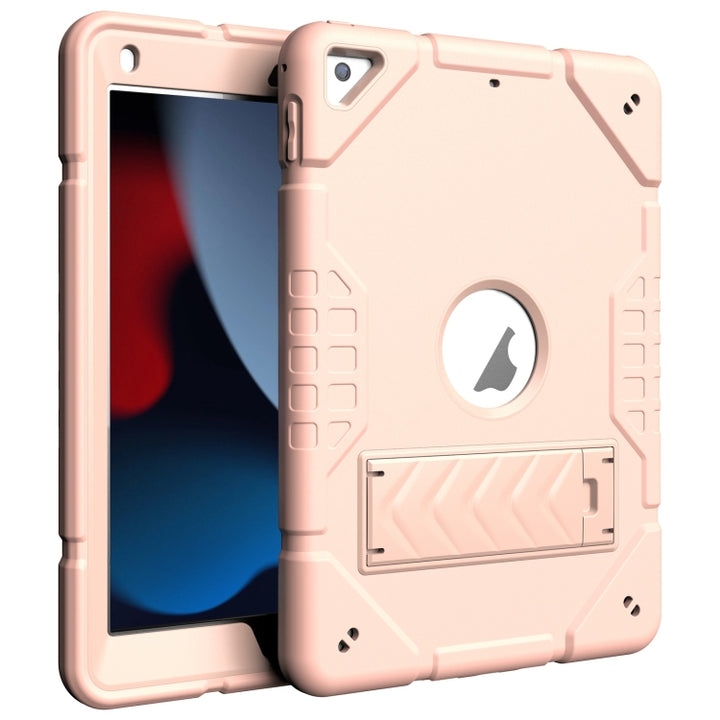 Armor Holder Silicone Hybrid PC Tablet Case, For iPad Air 2022 / 2020 10.9, For iPad 10.2 2021 / 2020 / 2019