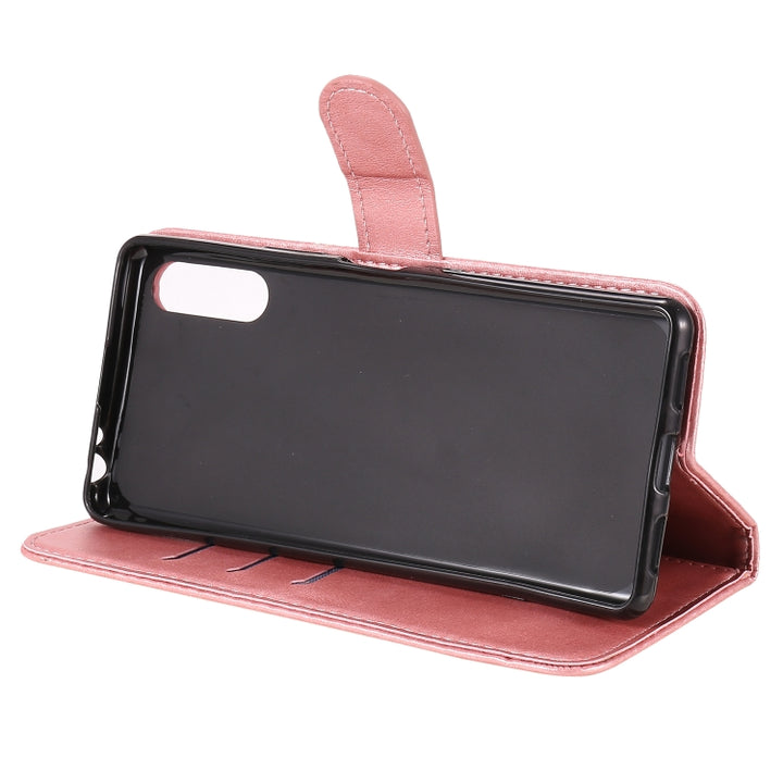 Fashion Calf Texture Zipper Horizontal Flip Leather Case with Holder & Card Slots & Wallet Function, For Sony Xperia L4