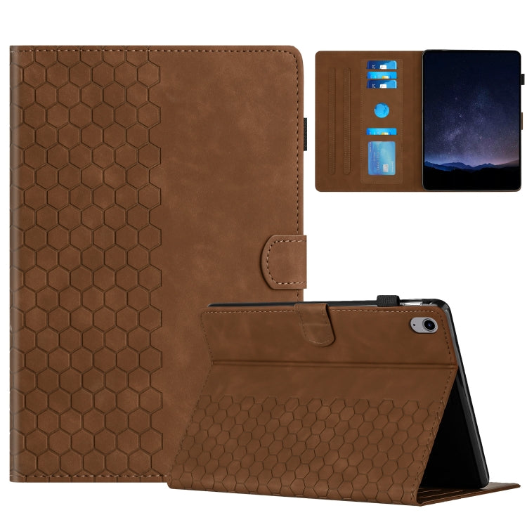 Honeycomb Embossed Leather Smart Tablet Case, For iPad Pro 11 2024 / Air 10.9 2022, For iPad 10th Gen 10.9 2022, For iPad 10.2 2021 / 2020 / 10.5 2019, For iPad mini 6 / mini 2024