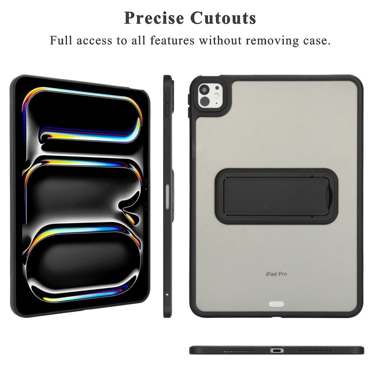 Skin Feel Holder PC Hybrid TPU Tablet Case, For iPad 2025 / 2022, For iPad Air 11 2025 / 2024, For iPad mini 2024 / mini 6 8.3 inch, For iPad Pro 11 2024, For iPad Pro 11 2022 / 2021 / 2020, For iPad Air 5 / 4 10.9 inch