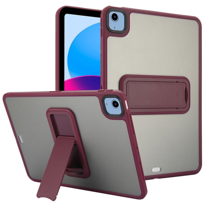 Skin Feel Holder PC Hybrid TPU Tablet Case, For iPad 2025 / 2022, For iPad Air 11 2025 / 2024, For iPad mini 2024 / mini 6 8.3 inch, For iPad Pro 11 2024, For iPad Pro 11 2022 / 2021 / 2020, For iPad Air 5 / 4 10.9 inch