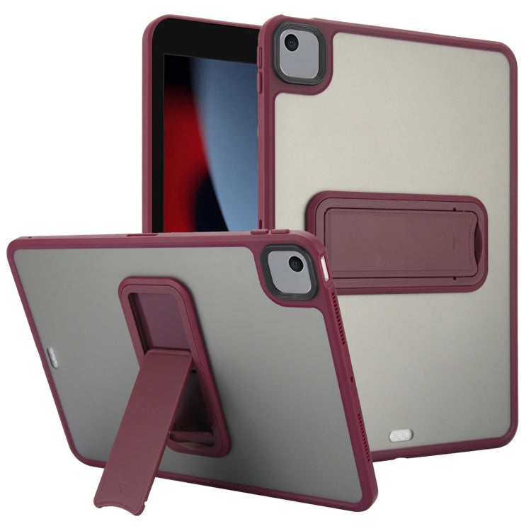 Skin Feel Holder PC Hybrid TPU Tablet Case, For iPad 10.2 2021 / 2020 / 2019, For iPad mini 5 / 4 7.9 inch, For iPad Pro 11 2018, For iPad 9.7 inch 2018 / 2017, For iPad Air 2 9.7, For iPad 4 / 3 / 2 9.7 inch