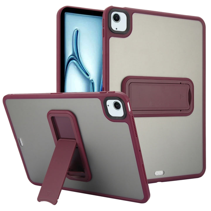 Skin Feel Holder PC Hybrid TPU Tablet Case, For iPad 2025 / 2022, For iPad Air 11 2025 / 2024, For iPad mini 2024 / mini 6 8.3 inch, For iPad Pro 11 2024, For iPad Pro 11 2022 / 2021 / 2020, For iPad Air 5 / 4 10.9 inch