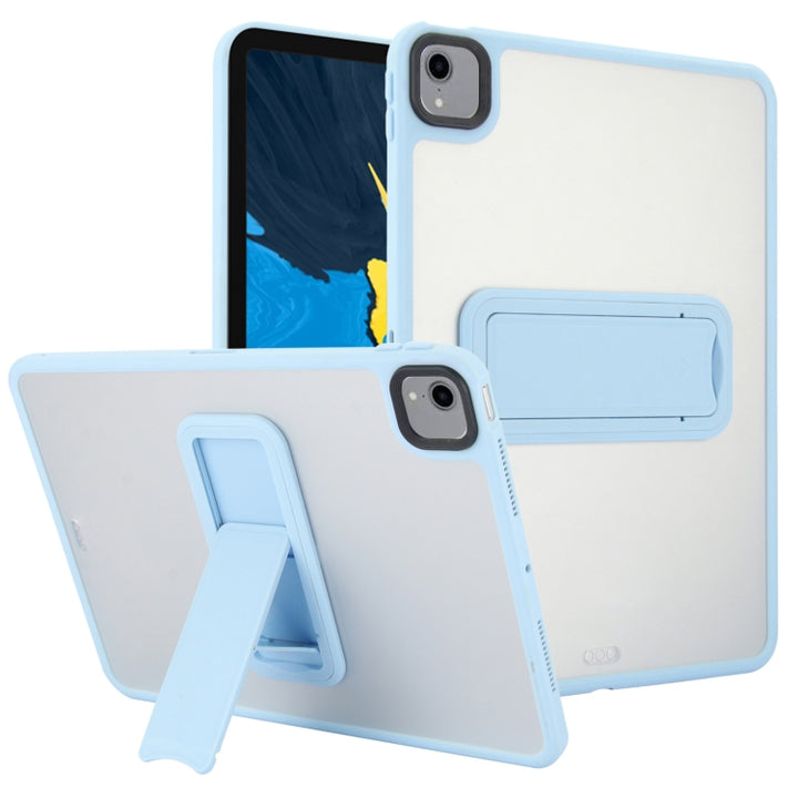 Skin Feel Holder PC Hybrid TPU Tablet Case, For iPad 10.2 2021 / 2020 / 2019, For iPad mini 5 / 4 7.9 inch, For iPad Pro 11 2018, For iPad 9.7 inch 2018 / 2017, For iPad Air 2 9.7, For iPad 4 / 3 / 2 9.7 inch