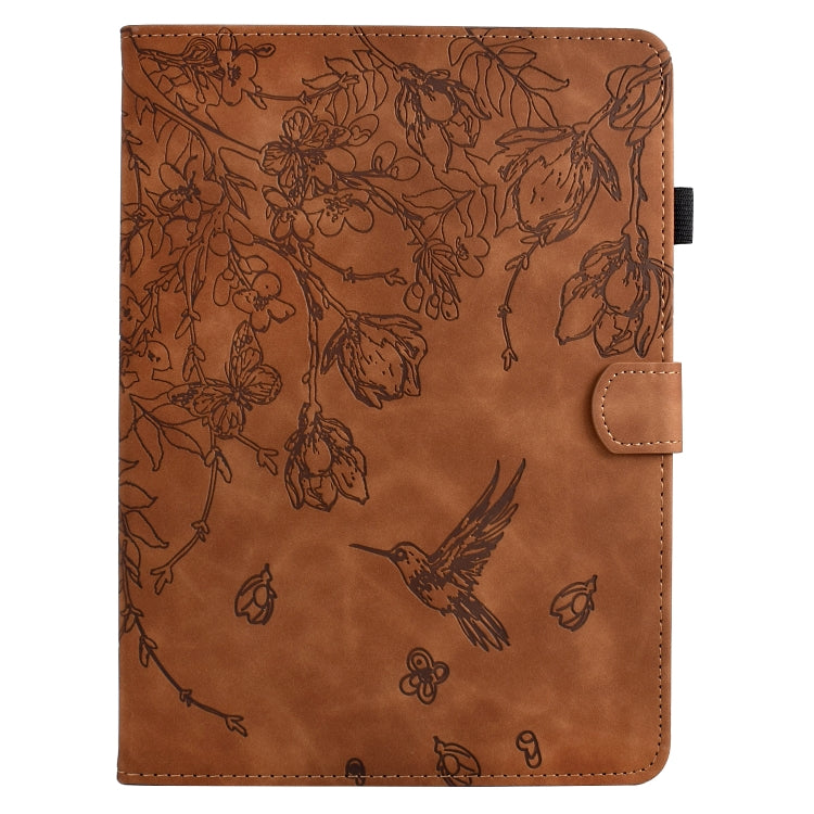 Flowers and Bird Embossed Smart Leather Tablet Case, For iPad 2025 / 2022, For iPad Air 11 2025 / 2024 / iPad Pro 11, For iPad mini 2024 / mini 6, For iPad Pro 11 2024, For iPad 10.2 2021 / 10.5 2019