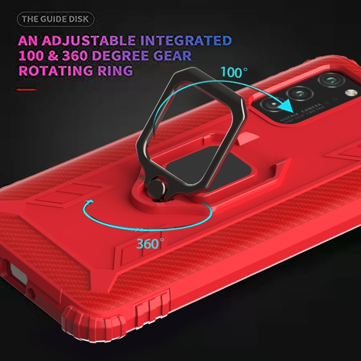 Carbon Fiber Protective Case with 360 Degree Rotating Ring Holder, For Huawei P40 Pro / P40 Pro+, For Huawei P40, For Huawei Enjoy 10E, For Huawei Honor X10, For Samsung Galaxy M31s