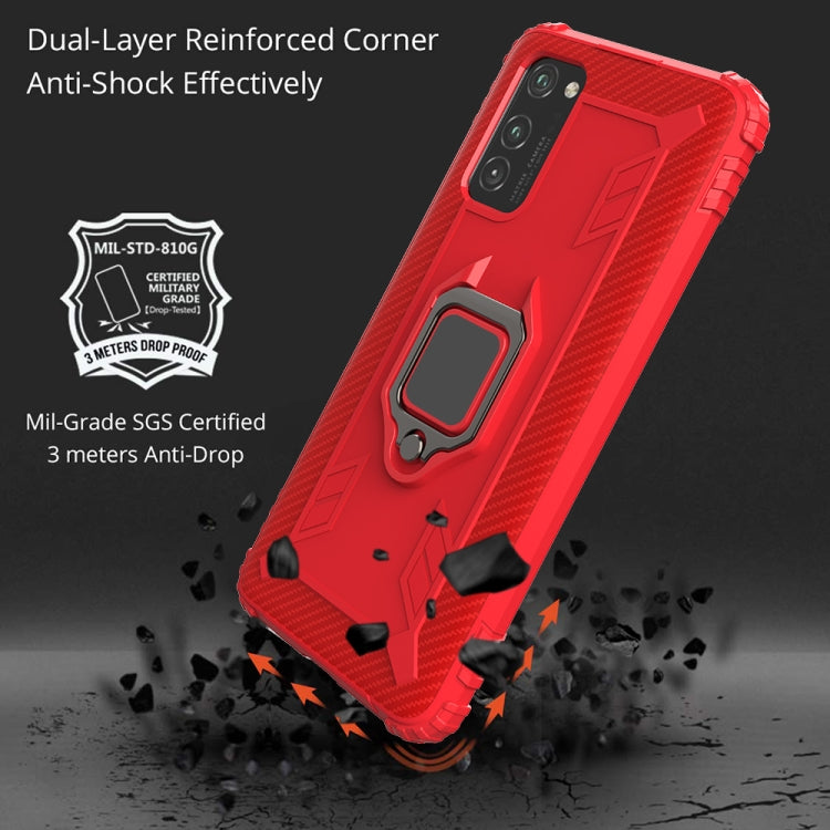 Carbon Fiber Protective Case with 360 Degree Rotating Ring Holder, For Huawei P40 Pro / P40 Pro+, For Huawei P40, For Huawei Enjoy 10E, For Huawei Honor X10, For Samsung Galaxy M31s