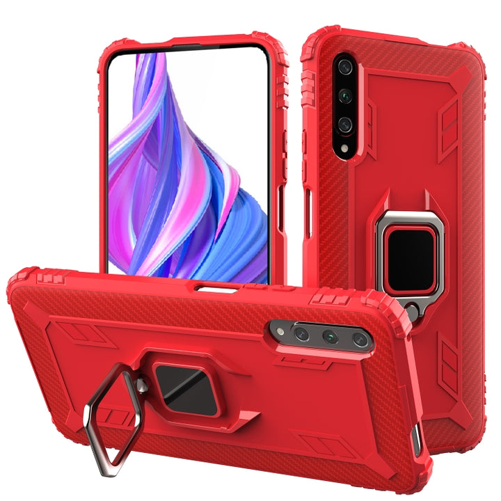 Carbon Fiber Protective Case with 360 Degree Rotating Ring Holder, For Huawei P40 Pro / P40 Pro+, For Huawei P40, For Huawei Enjoy 10E, For Huawei Honor X10, For Samsung Galaxy M31s