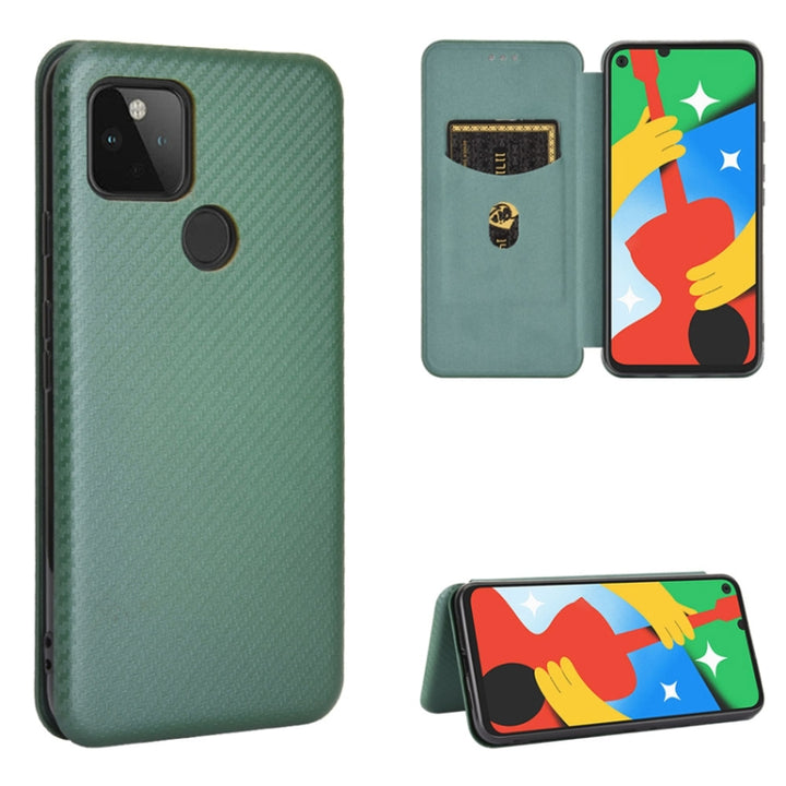 Carbon Fiber Texture Magnetic Horizontal Flip TPU + PC + PU Leather Case with Card Slot, For Google Pixel 4A 5G, For Sony Xperia 5 ll, For Nokia 8.3 5G, For Nokia C3