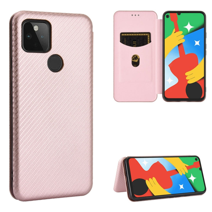 Carbon Fiber Texture Magnetic Horizontal Flip TPU + PC + PU Leather Case with Card Slot, For Google Pixel 4A 5G, For Sony Xperia 5 ll, For Nokia 8.3 5G, For Nokia C3