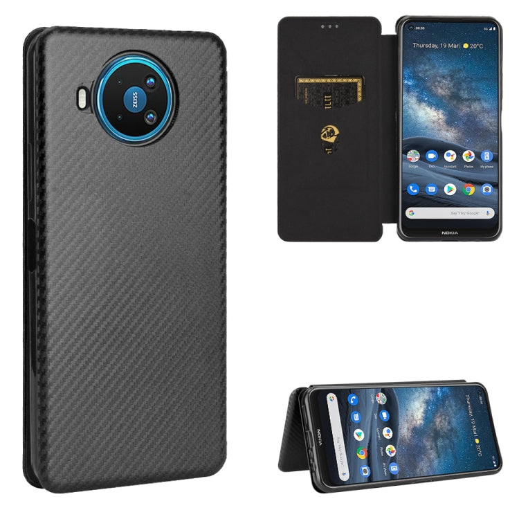 Carbon Fiber Texture Magnetic Horizontal Flip TPU + PC + PU Leather Case with Card Slot, For Google Pixel 4A 5G, For Sony Xperia 5 ll, For Nokia 8.3 5G, For Nokia C3