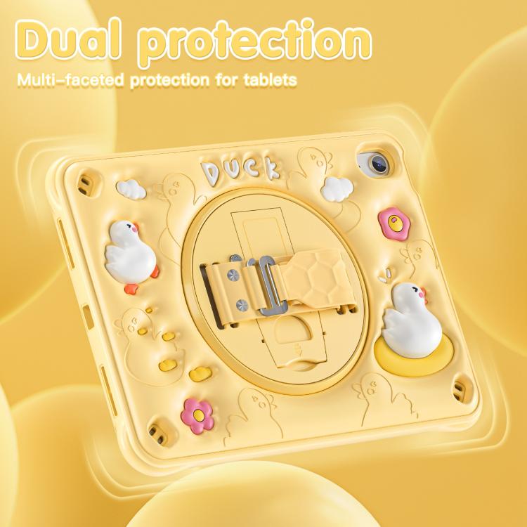 Duck Rotation Kickstand Silicone Hybrid PC Tablet Case, For iPad 2025 / 2022, For iPad Air 11 2025 / 2024 / Pro 11 2022, For iPad mini 2024 / mini 6, For iPad Pro 11 2024