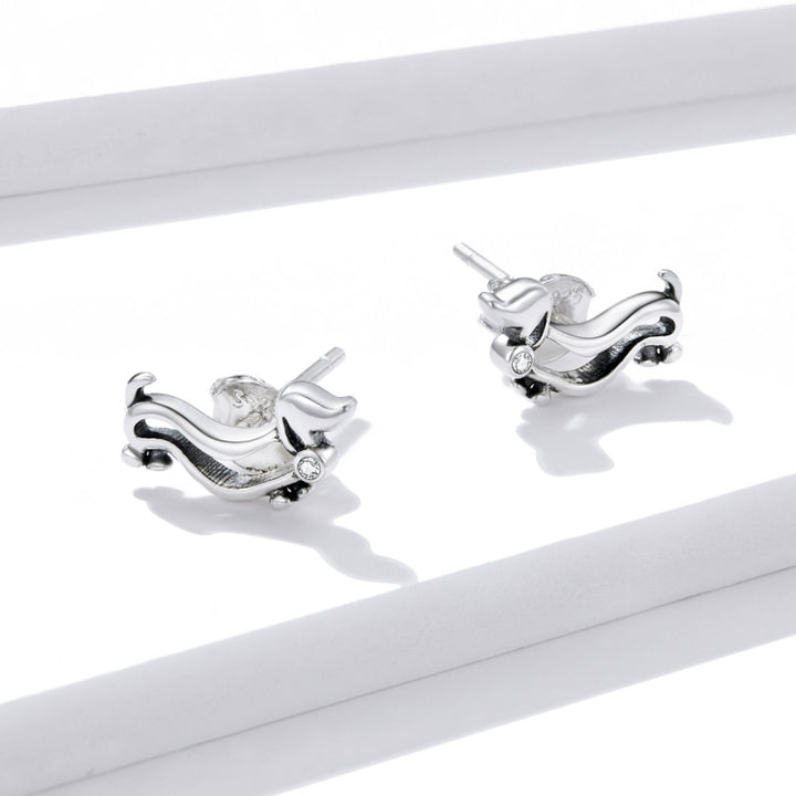 S925 Sterling Silver Cute Dog Women Earrings, Cute Dog