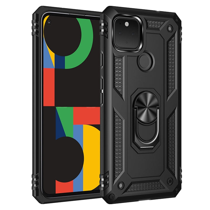 Shockproof TPU + PC Protective Case with 360 Degree Rotating Holder, For Samsung Galaxy M01, For Google Pixel 5 XL, For Google Pixel 5