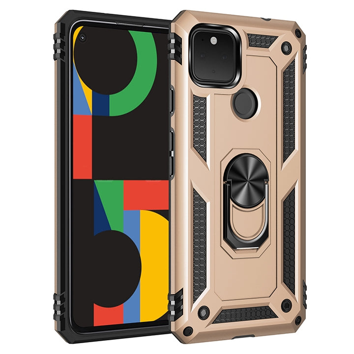 Shockproof TPU + PC Protective Case with 360 Degree Rotating Holder, For Samsung Galaxy M01, For Google Pixel 5 XL, For Google Pixel 5