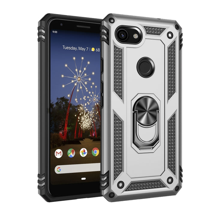 Shockproof TPU + PC Protective Case with 360 Degree Rotating Holder, For Google Pixel 3a XL, For Google Pixel 3a, For Google Pixel 4XL, For Google Pixel 4