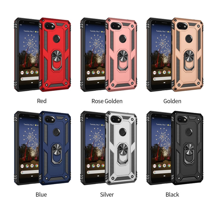 Shockproof TPU + PC Protective Case with 360 Degree Rotating Holder, For Google Pixel 3a XL, For Google Pixel 3a, For Google Pixel 4XL, For Google Pixel 4