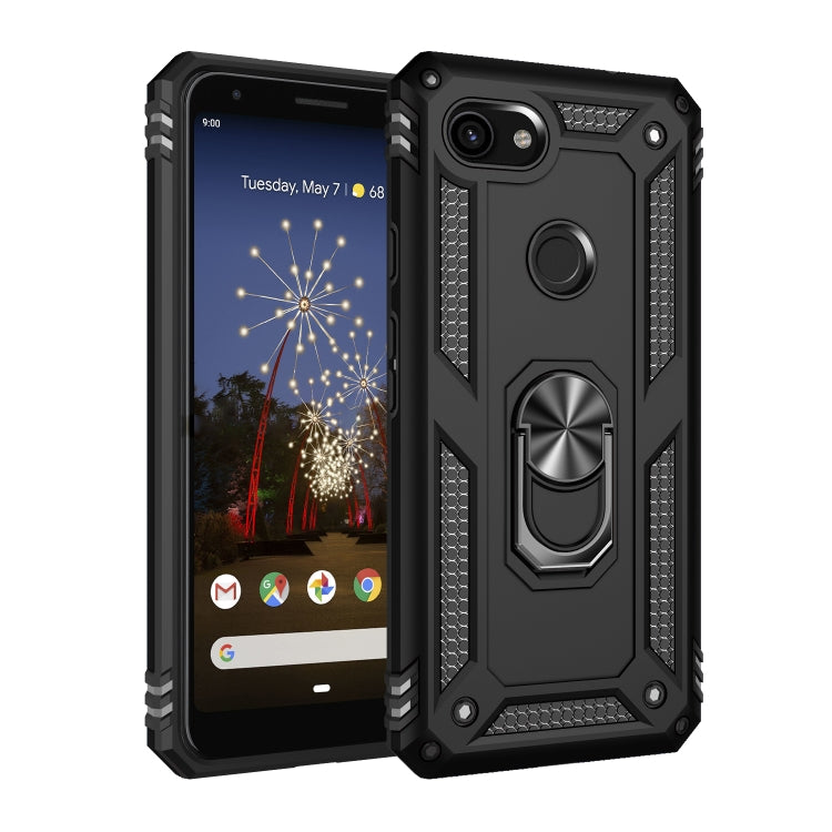 Shockproof TPU + PC Protective Case with 360 Degree Rotating Holder, For Google Pixel 3a XL, For Google Pixel 3a, For Google Pixel 4XL, For Google Pixel 4