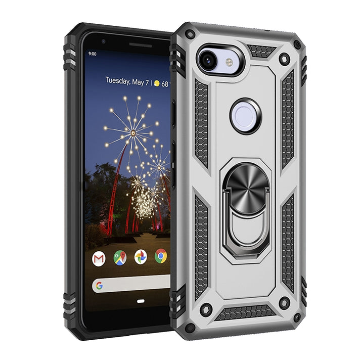 Shockproof TPU + PC Protective Case with 360 Degree Rotating Holder, For Google Pixel 3a XL, For Google Pixel 3a, For Google Pixel 4XL, For Google Pixel 4