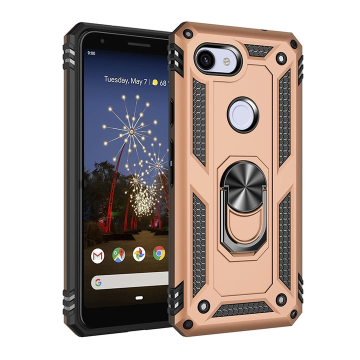 Shockproof TPU + PC Protective Case with 360 Degree Rotating Holder, For Google Pixel 3a XL, For Google Pixel 3a, For Google Pixel 4XL, For Google Pixel 4