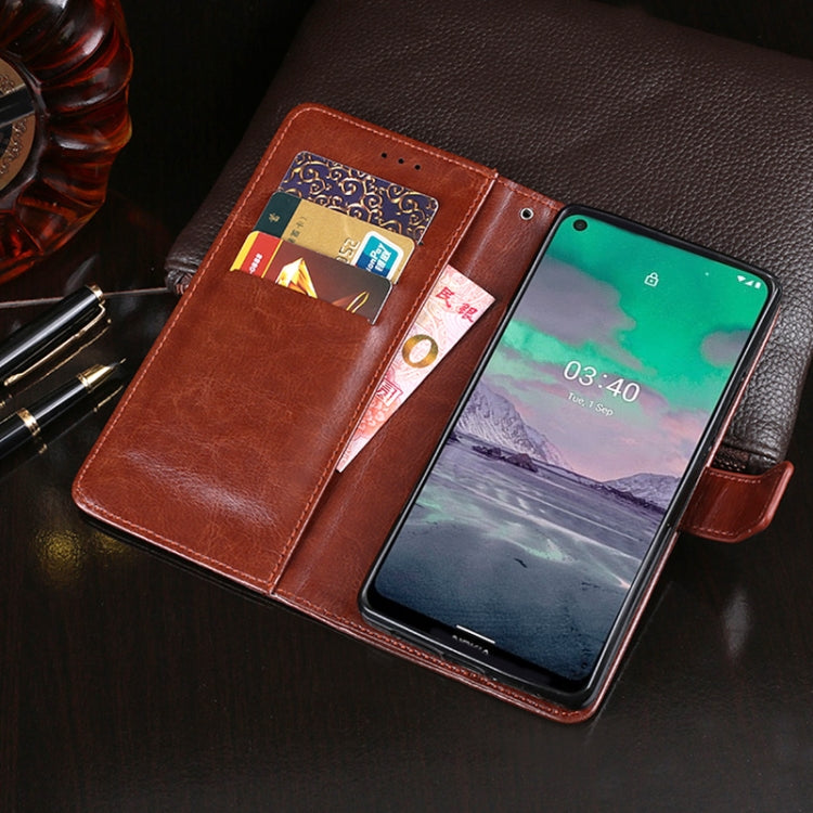 idewei Crazy Horse Texture Horizontal Flip Leather Case with Holder & Card Slots & Wallet, For Nokia 3.4, For Nokia C3, For OnePlus 8T, For Oukitel C21