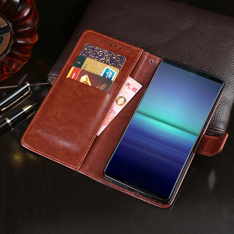 idewei Crazy Horse Texture Horizontal Flip Leather Case with Holder & Card Slots & Wallet, For Sony Xperia 5 II, For TCL 10 Pro, For TCL 10L, For Ulefone Note 8