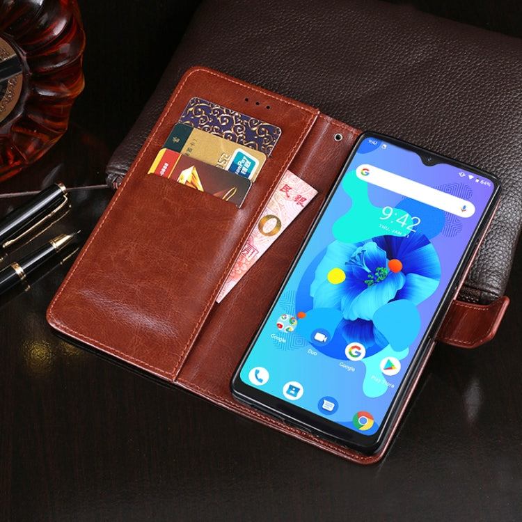 idewei Crazy Horse Texture Horizontal Flip Leather Case with Holder & Card Slots & Wallet, For Umidigi A7, For ZTE Axon 11 5G, For ZTE Blade A7 Prime