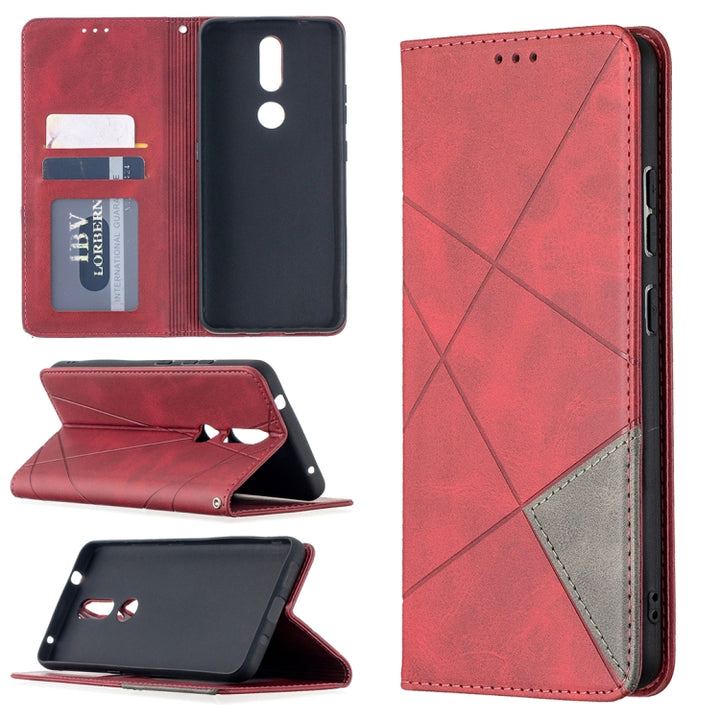 Rhombus Texture Horizontal Flip Magnetic Leather Case with Holder & Card Slots, For Nokia 2.4, For Nokia 3.4, For Xiaomi Mi 10T / 10 Pro 5G, For Xiaomi Mi 10T Lite 5G, For Xiaomi Mi Poco X3