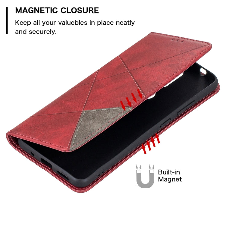 Rhombus Texture Horizontal Flip Magnetic Leather Case with Holder & Card Slots, For Nokia 2.4, For Nokia 3.4, For Xiaomi Mi 10T / 10 Pro 5G, For Xiaomi Mi 10T Lite 5G, For Xiaomi Mi Poco X3