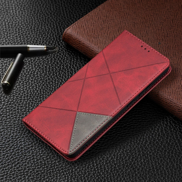 Rhombus Texture Horizontal Flip Magnetic Leather Case with Holder & Card Slots, For Nokia 2.4, For Nokia 3.4, For Xiaomi Mi 10T / 10 Pro 5G, For Xiaomi Mi 10T Lite 5G, For Xiaomi Mi Poco X3