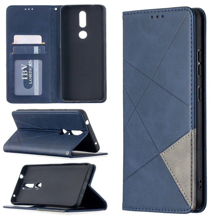 Rhombus Texture Horizontal Flip Magnetic Leather Case with Holder & Card Slots, For Nokia 2.4, For Nokia 3.4, For Xiaomi Mi 10T / 10 Pro 5G, For Xiaomi Mi 10T Lite 5G, For Xiaomi Mi Poco X3