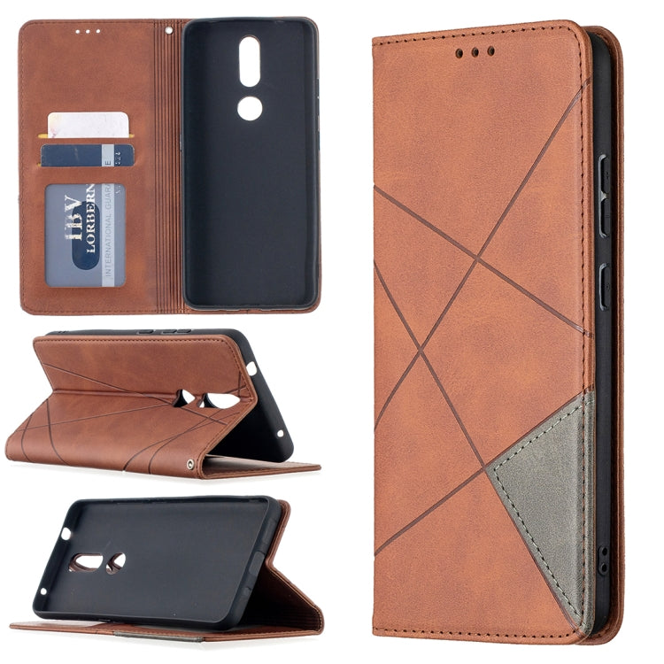 Rhombus Texture Horizontal Flip Magnetic Leather Case with Holder & Card Slots, For Nokia 2.4, For Nokia 3.4, For Xiaomi Mi 10T / 10 Pro 5G, For Xiaomi Mi 10T Lite 5G, For Xiaomi Mi Poco X3