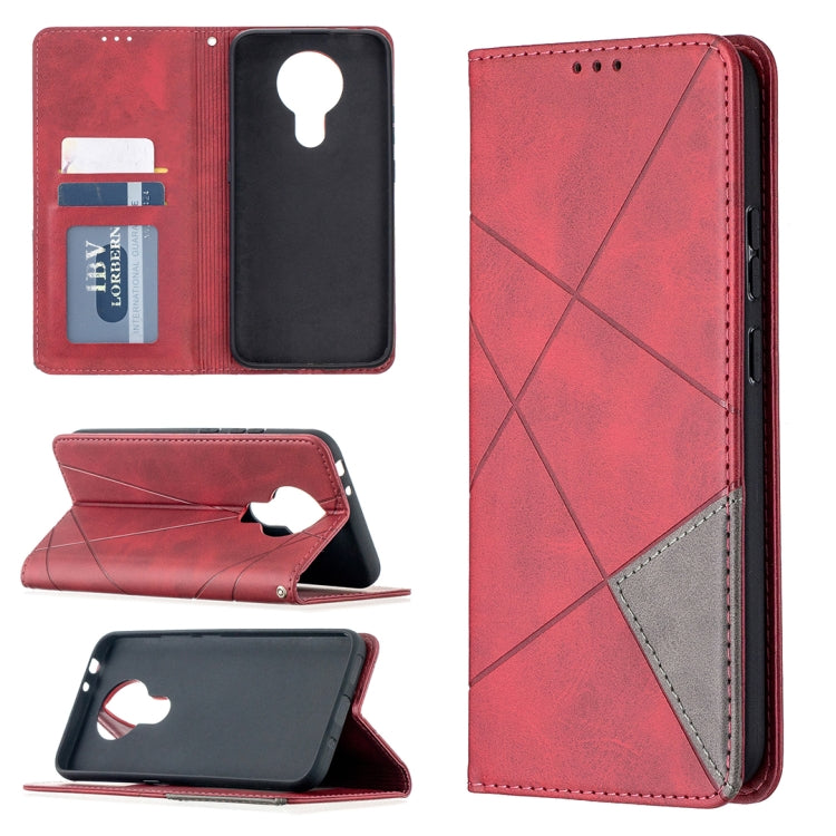 Rhombus Texture Horizontal Flip Magnetic Leather Case with Holder & Card Slots, For Nokia 2.4, For Nokia 3.4, For Xiaomi Mi 10T / 10 Pro 5G, For Xiaomi Mi 10T Lite 5G, For Xiaomi Mi Poco X3