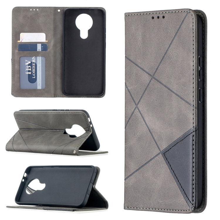 Rhombus Texture Horizontal Flip Magnetic Leather Case with Holder & Card Slots, For Nokia 2.4, For Nokia 3.4, For Xiaomi Mi 10T / 10 Pro 5G, For Xiaomi Mi 10T Lite 5G, For Xiaomi Mi Poco X3