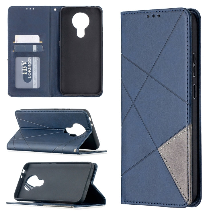 Rhombus Texture Horizontal Flip Magnetic Leather Case with Holder & Card Slots, For Nokia 2.4, For Nokia 3.4, For Xiaomi Mi 10T / 10 Pro 5G, For Xiaomi Mi 10T Lite 5G, For Xiaomi Mi Poco X3